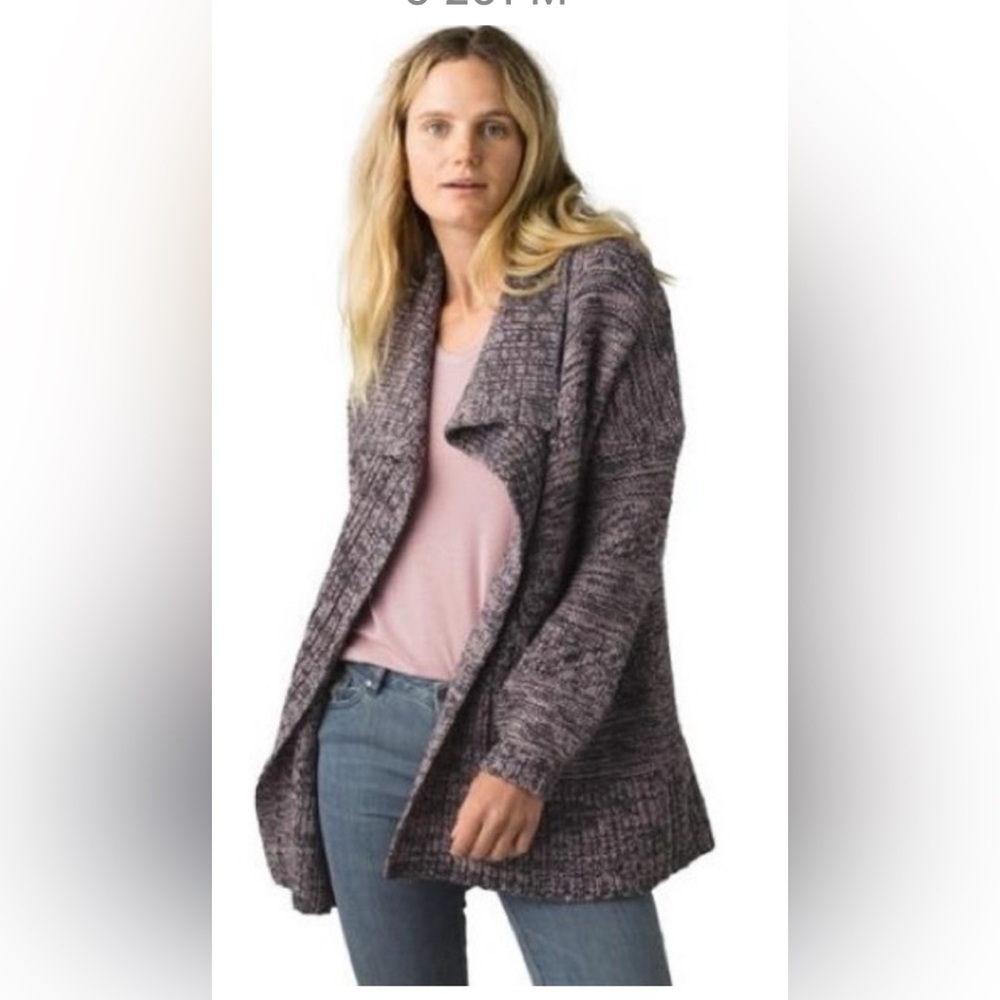 Prana Sukie Chunky Knit Oversized Cardigan Coat Jacket XL  fall winter Cabincore